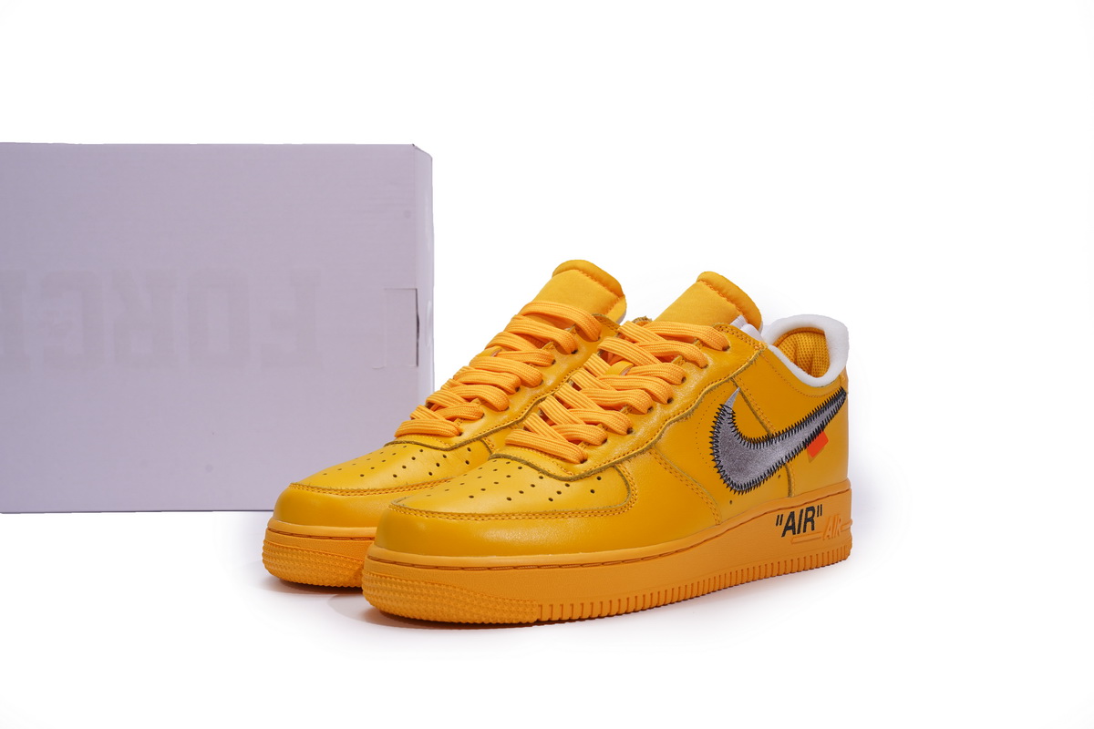 Off-White x Nike Air Force 1 Low University Gold  DD1876-700 - Image 2