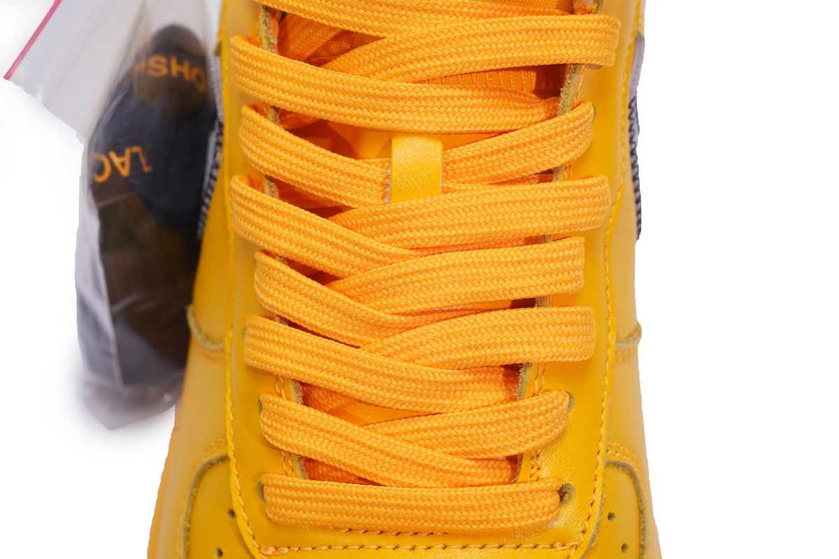 Off-White x Nike Air Force 1 Low University Gold  DD1876-700 - Image 6