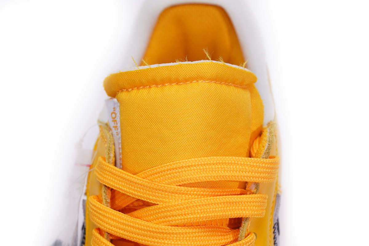 Off-White x Nike Air Force 1 Low University Gold  DD1876-700 - Image 5
