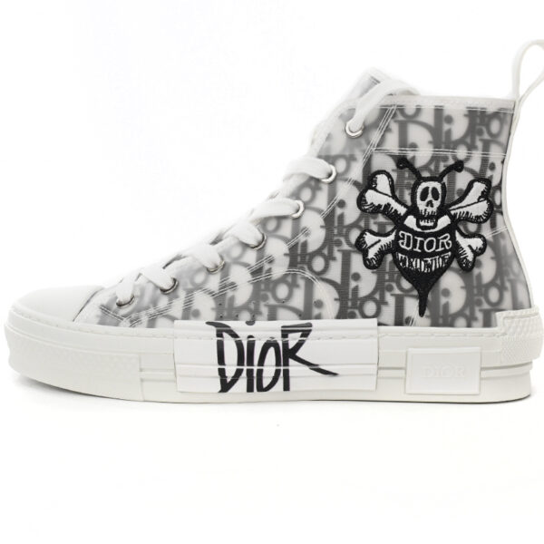 Dior B23 Oblique Hight Top Sneakers White
