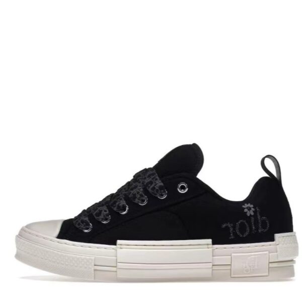 Dior B23 Skater Low Top ERL Black Cotton Canvas 3SN292ZWC_H968