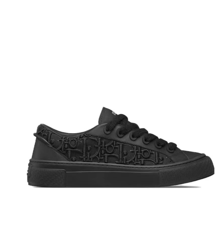 Dior B33 Sneaker Black Smooth Calfskin Oblique Raised Embroidery 3SN303ZYQ_H900 - Image 2
