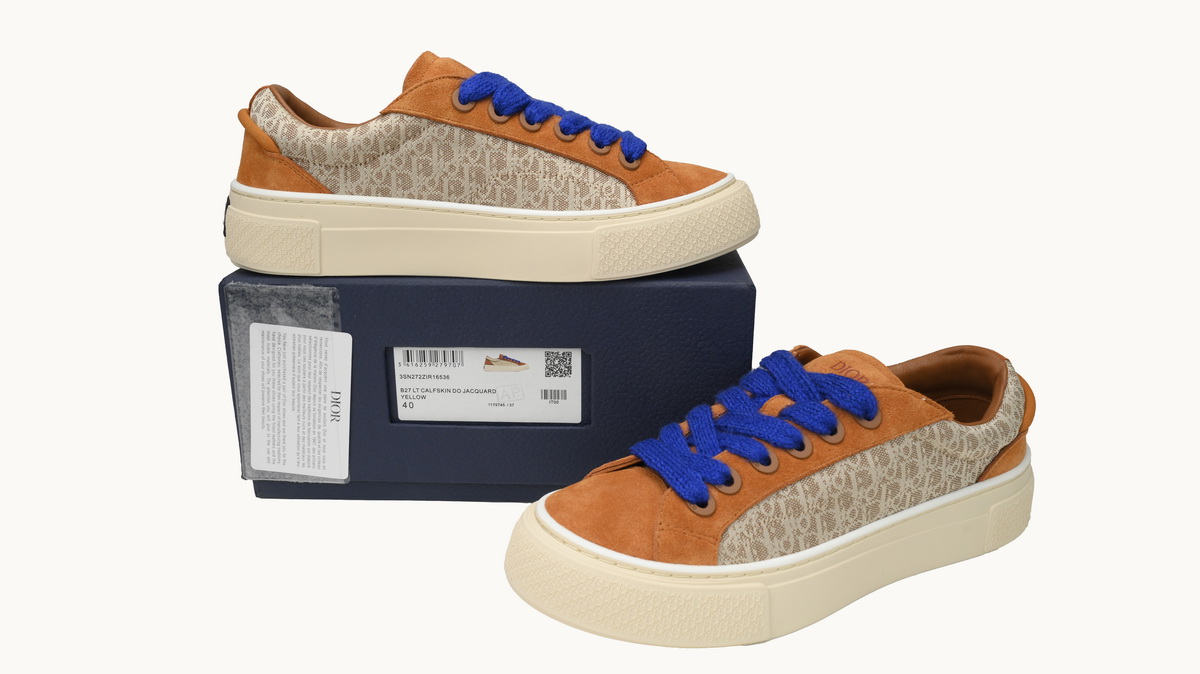 Dior B33 Sneakers  Release Brown Blue 3SN272 ZIR1 6536 - Image 3