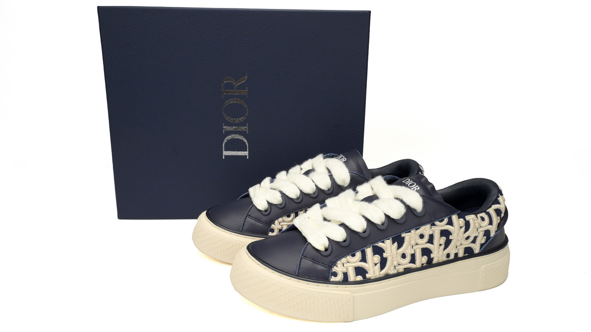 Dior B33 Sneakers  Release Deep Dlue Relief 3SN272 ZIR1 6536 - Image 3
