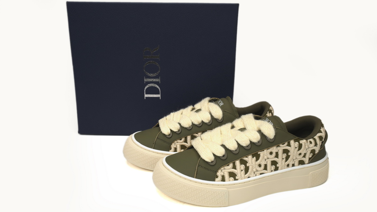 Dior B33 Sneakers  Release Khaki Embroidery 3SN272 ZIR1 6536 - Image 3