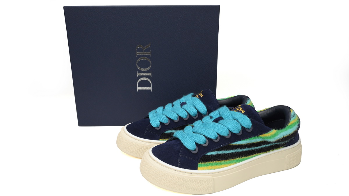 Dior B33 Sneakers  Release Navy Dlue Stripes  3SN272 ZIR1 6536 - Image 2
