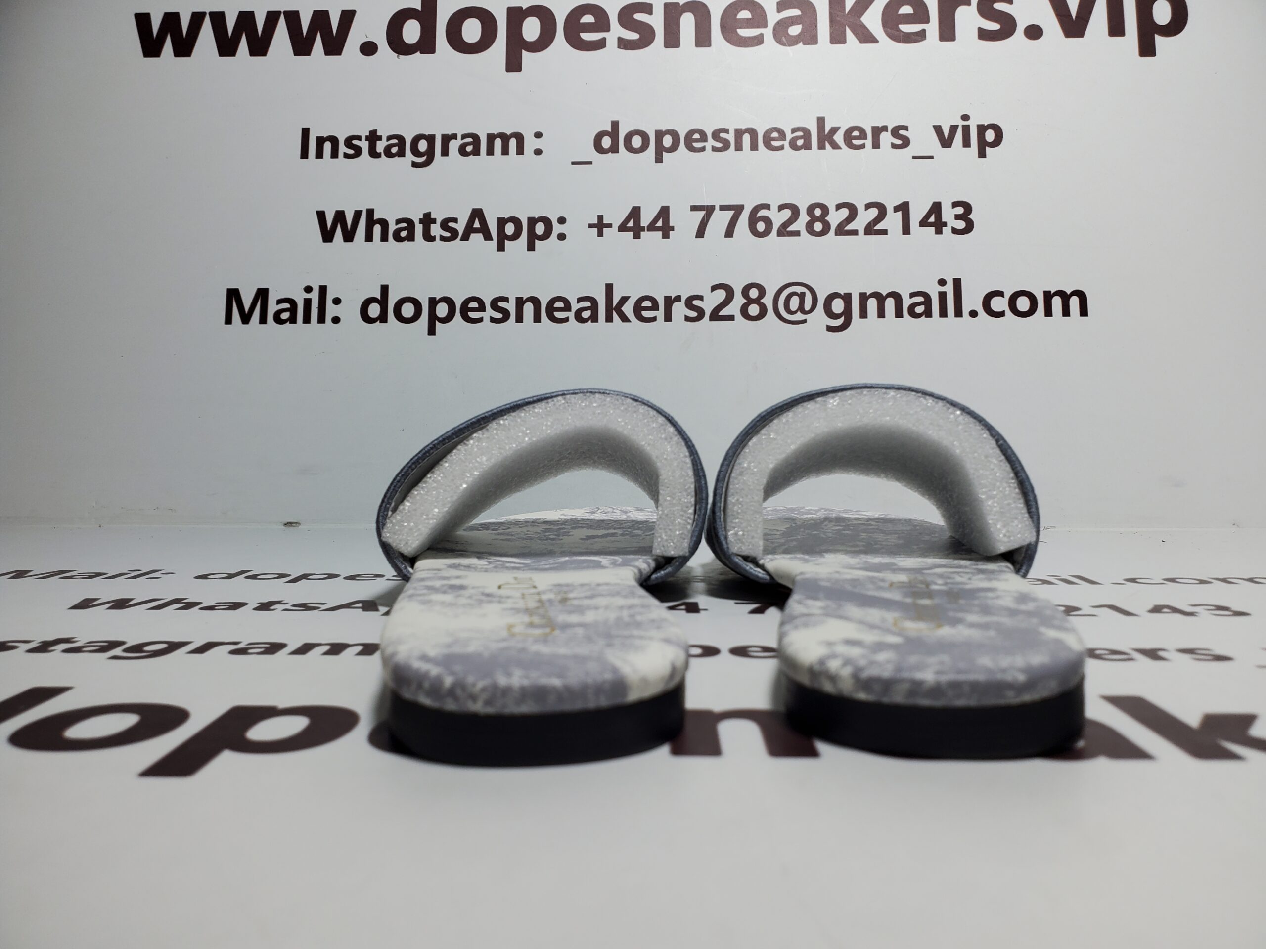 Dior Dway Slide Gray Toile de Jouy Embroidered Cotton KCQ209TJE_S21G - Image 2