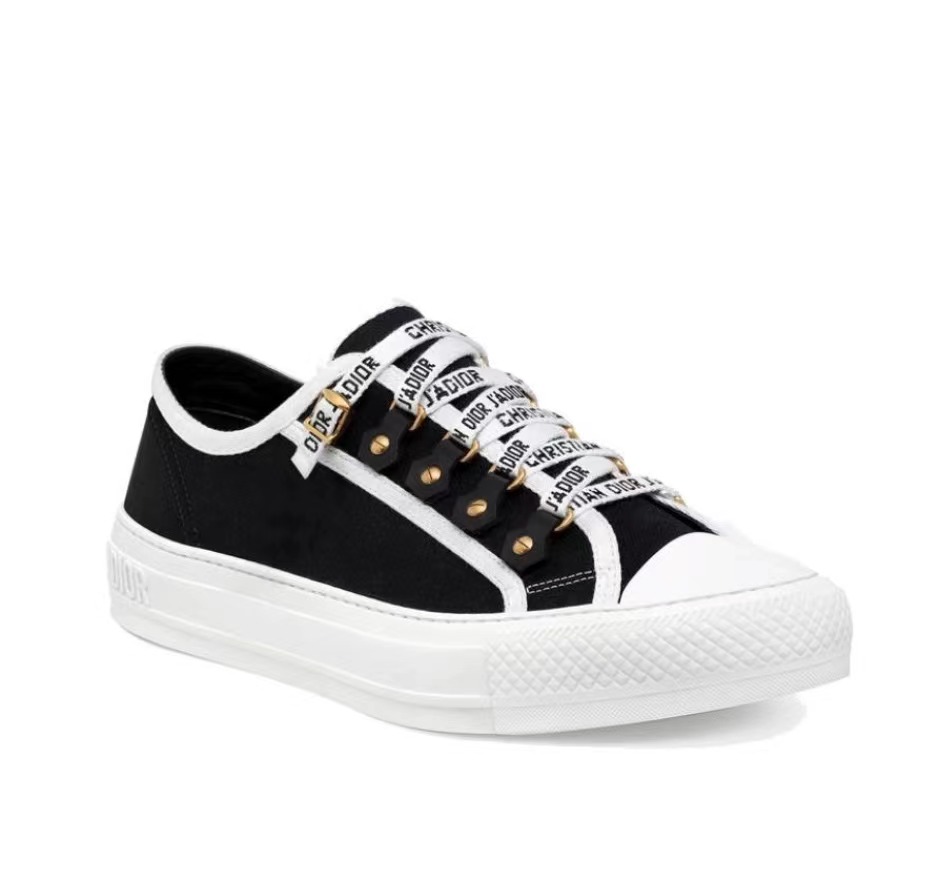 Dior Walk'N'Dior Low Top Black Canvas  KCK177CVA_S12X - Image 4