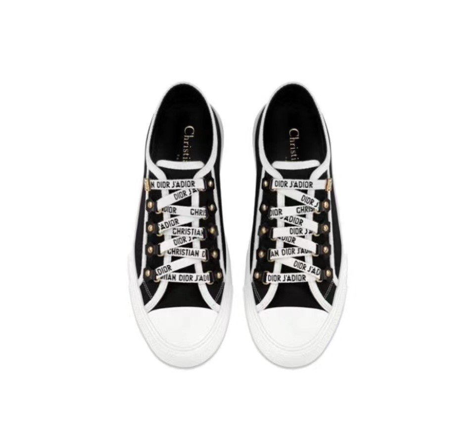 Dior Walk'N'Dior Low Top Black Canvas  KCK177CVA_S12X - Image 2