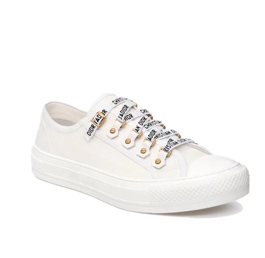 Dior Walk'N'Dior Low Top White Canvas  KCK177CVA_S06W - Image 4