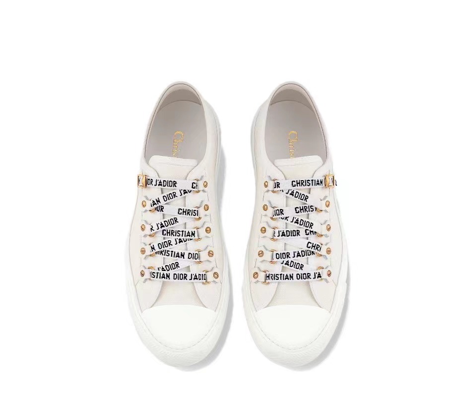 Dior Walk'N'Dior Low Top White Canvas  KCK177CVA_S06W - Image 2