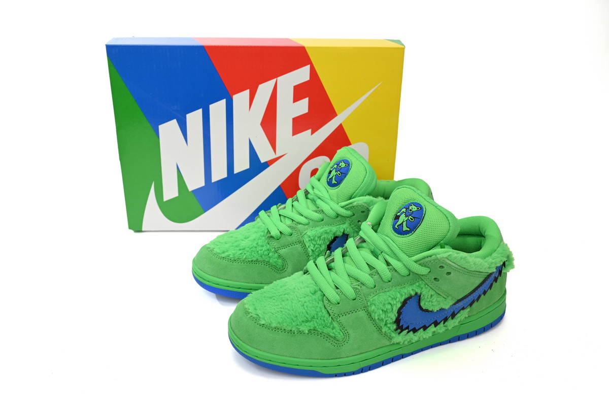 Grateful Dead x Nike SB Dunk Low “Green Bear” CJ5378-300 - Image 2