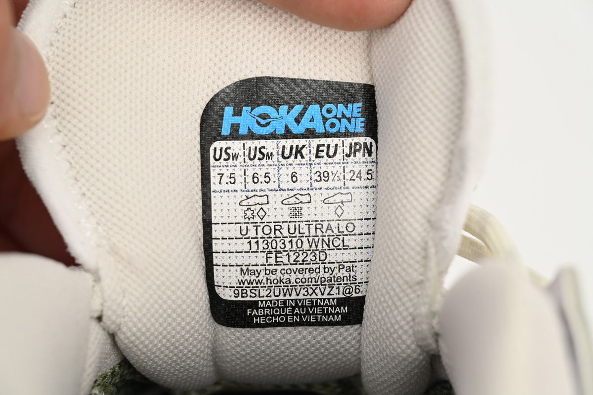 Hoka One One Tor Ultra Low White Nimbus Cloud  1130310-WNCL - Image 10