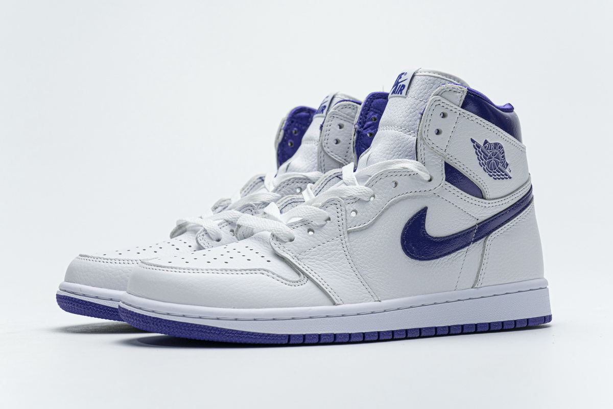 Air Jordan 1 Retro High OG White Purple CD0461-151 - Image 7