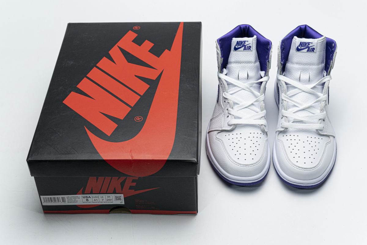 Air Jordan 1 Retro High OG White Purple CD0461-151 - Image 2