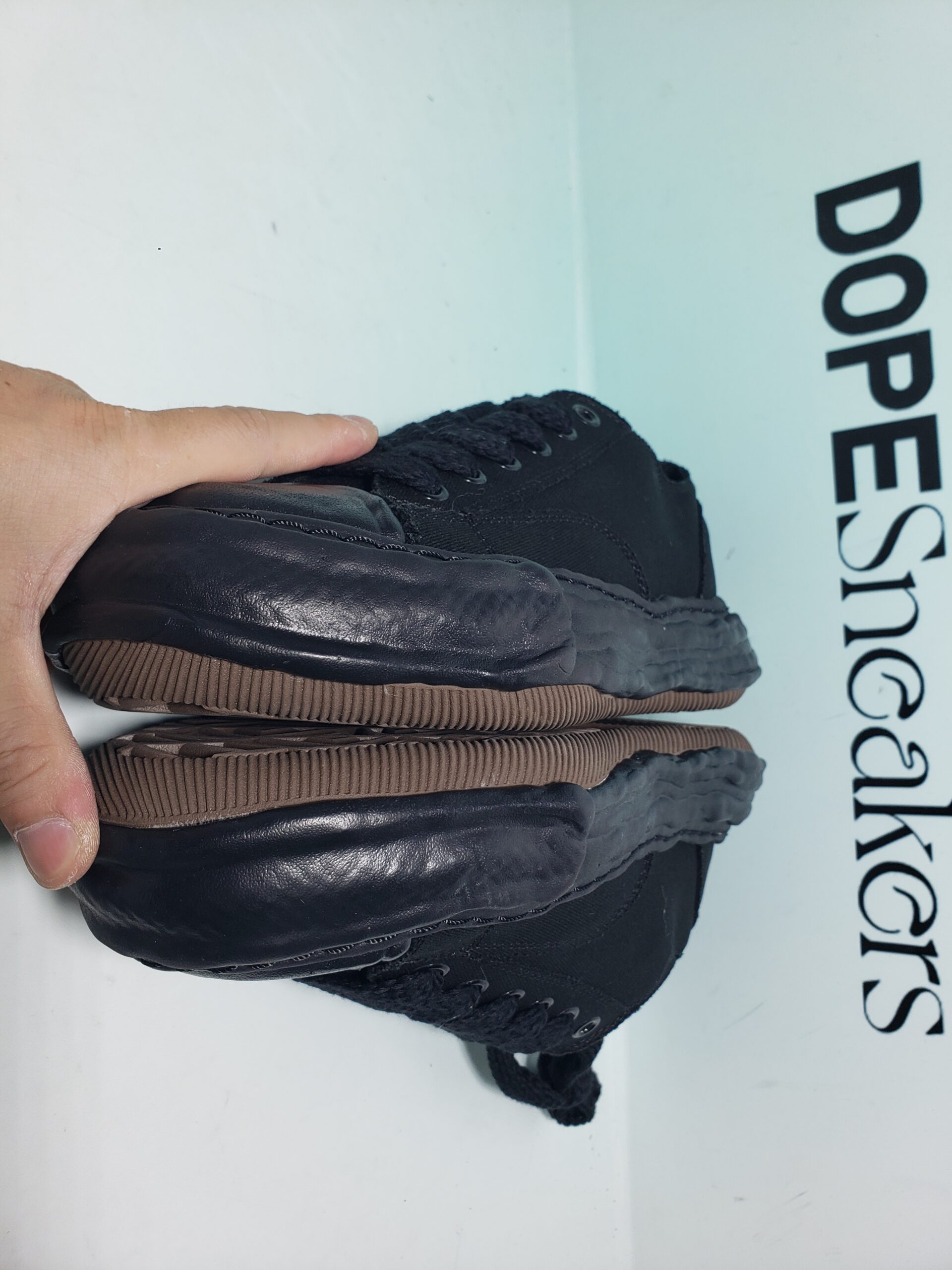 Mihara Yasuhiro Peterson OG Sole Canvas Low Black  NO.803 A01FW702-BLKBLK - Image 5