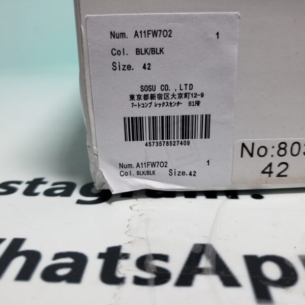 Mihara Yasuhiro Peterson OG Sole Canvas Low Black  NO.803 A01FW702-BLKBLK