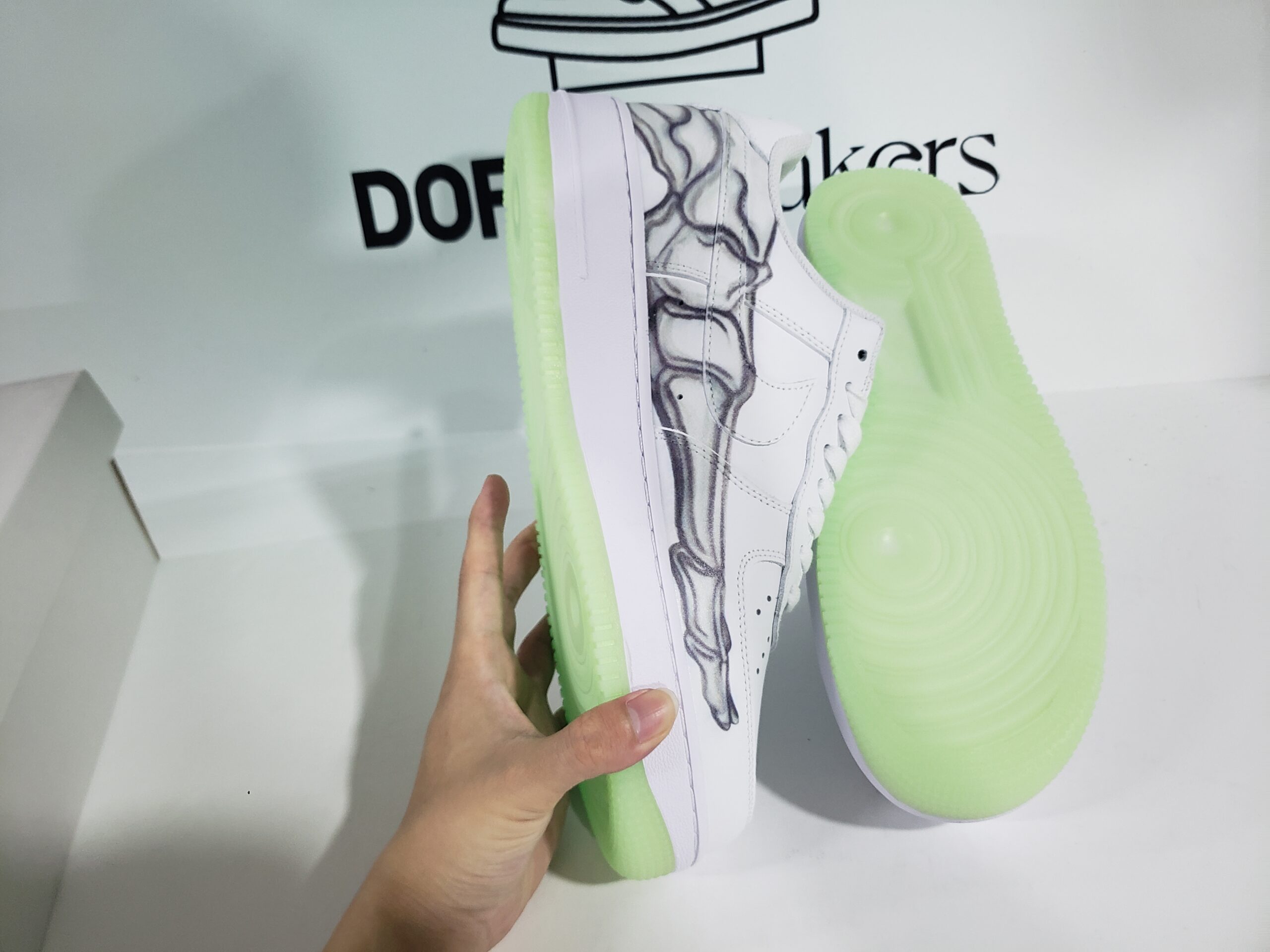 Nike Air Force 1 Low Skeleton Halloween (2018) BQ7541-100 - Image 4