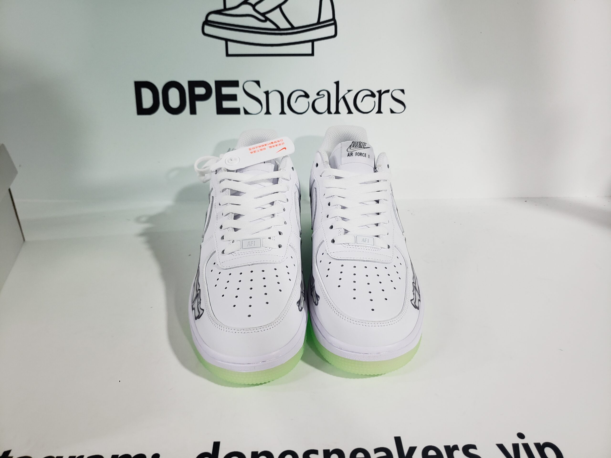 Nike Air Force 1 Low Skeleton Halloween (2018) BQ7541-100 - Image 5