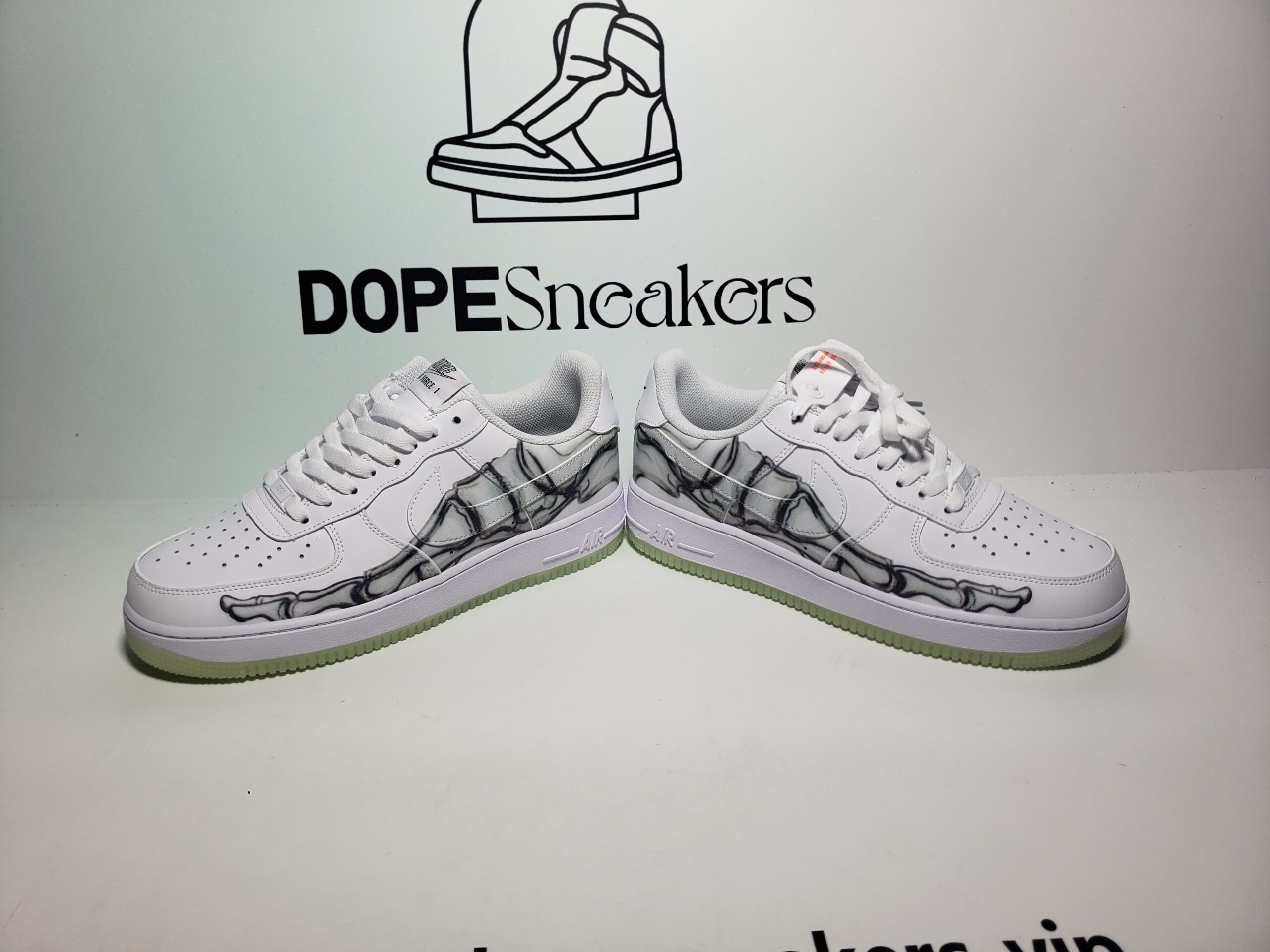 Nike Air Force 1 Low Skeleton Halloween (2018) BQ7541-100 - Image 12