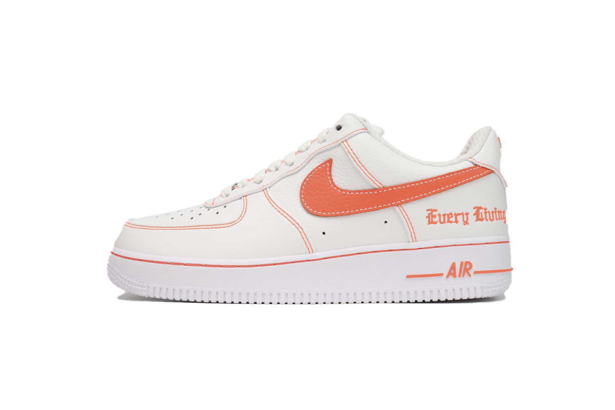Nike Air Force 1 Low Vlone White Orange AA5360-100 - Image 1