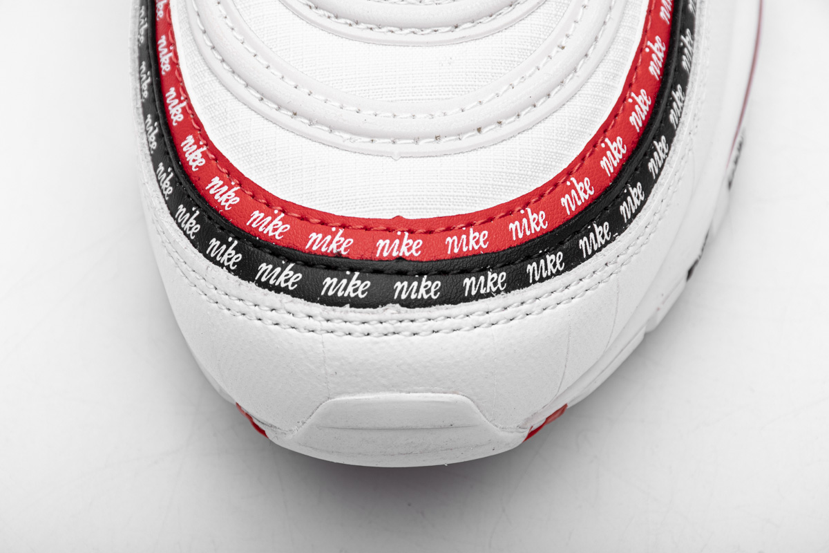 Nike Air Max 97 Sketch Logo White Black Red CK9397-100 - Image 8