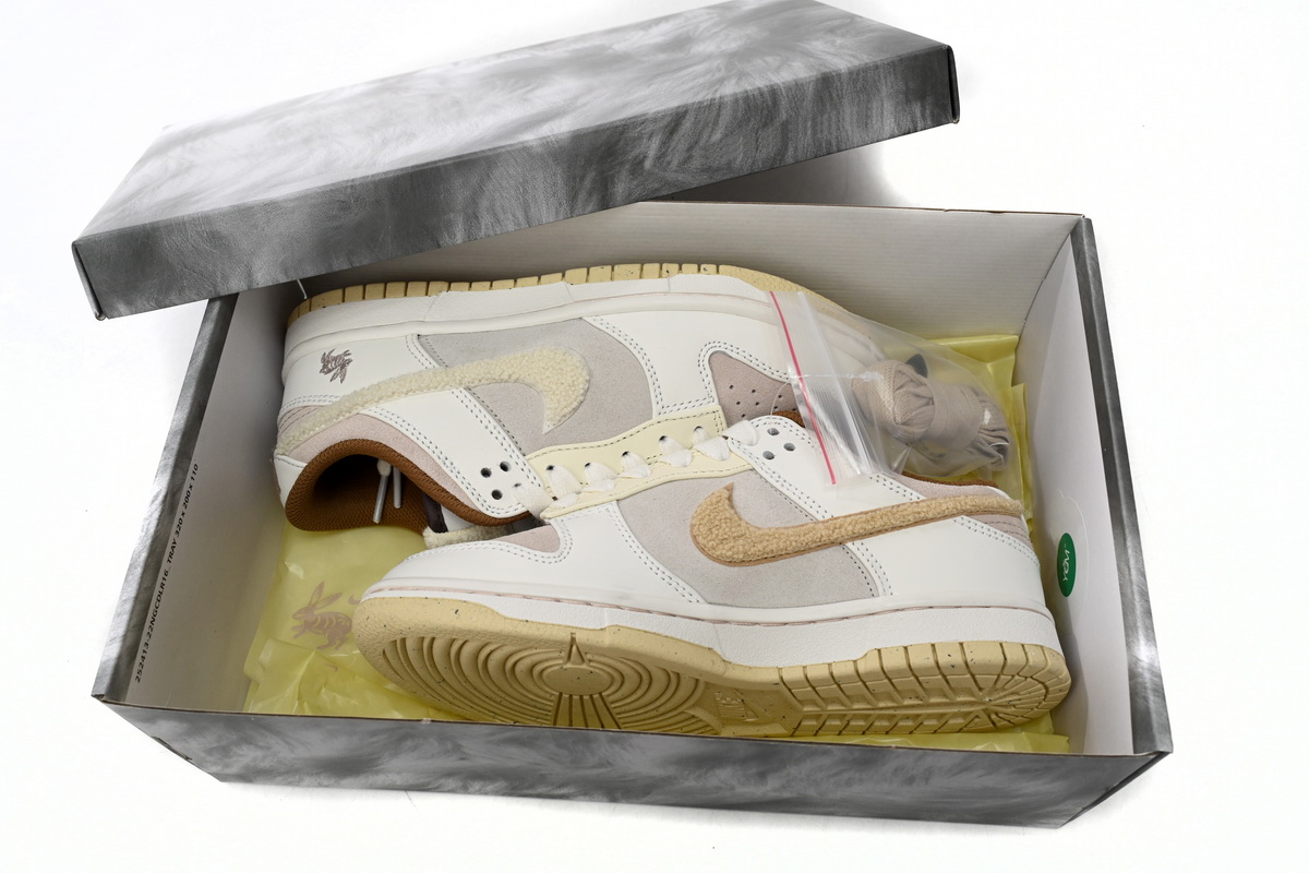 Nike Dunk Low Retro PRM Year of the Rabbit Fossil Stone (2023)  FD4203-211 - Image 8