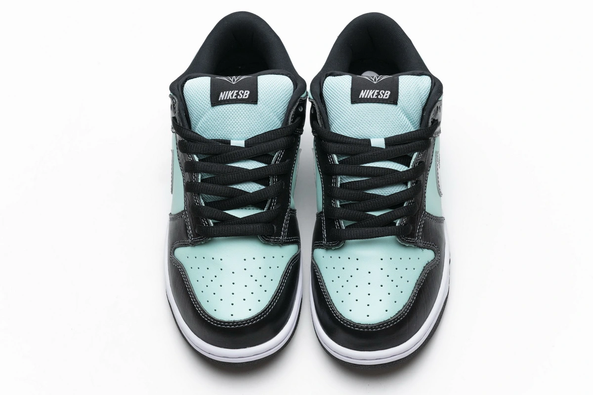 Nike Dunk SB Low Diamond Supply Co. Aqua Blue 304292-402 - Image 4