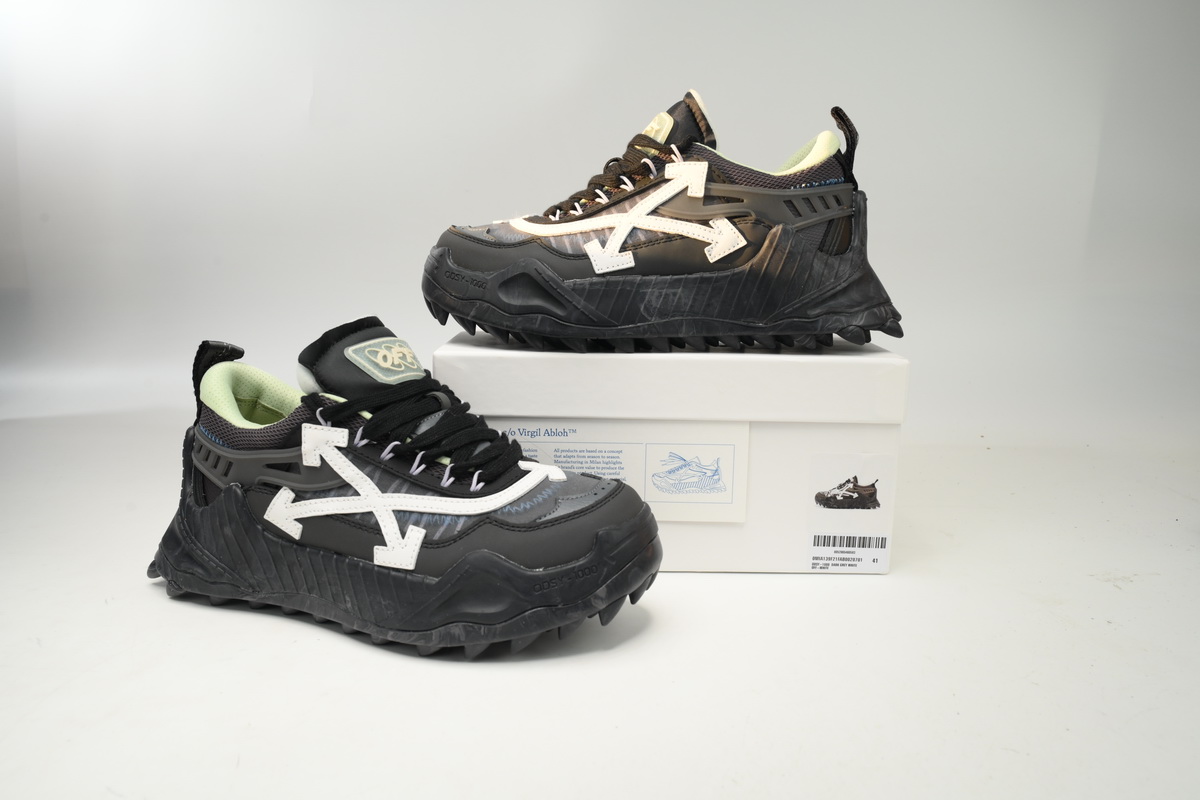 OFF-WHITE Out Of Deep gray white OMIA139C 99FAB00 20701 - Image 2