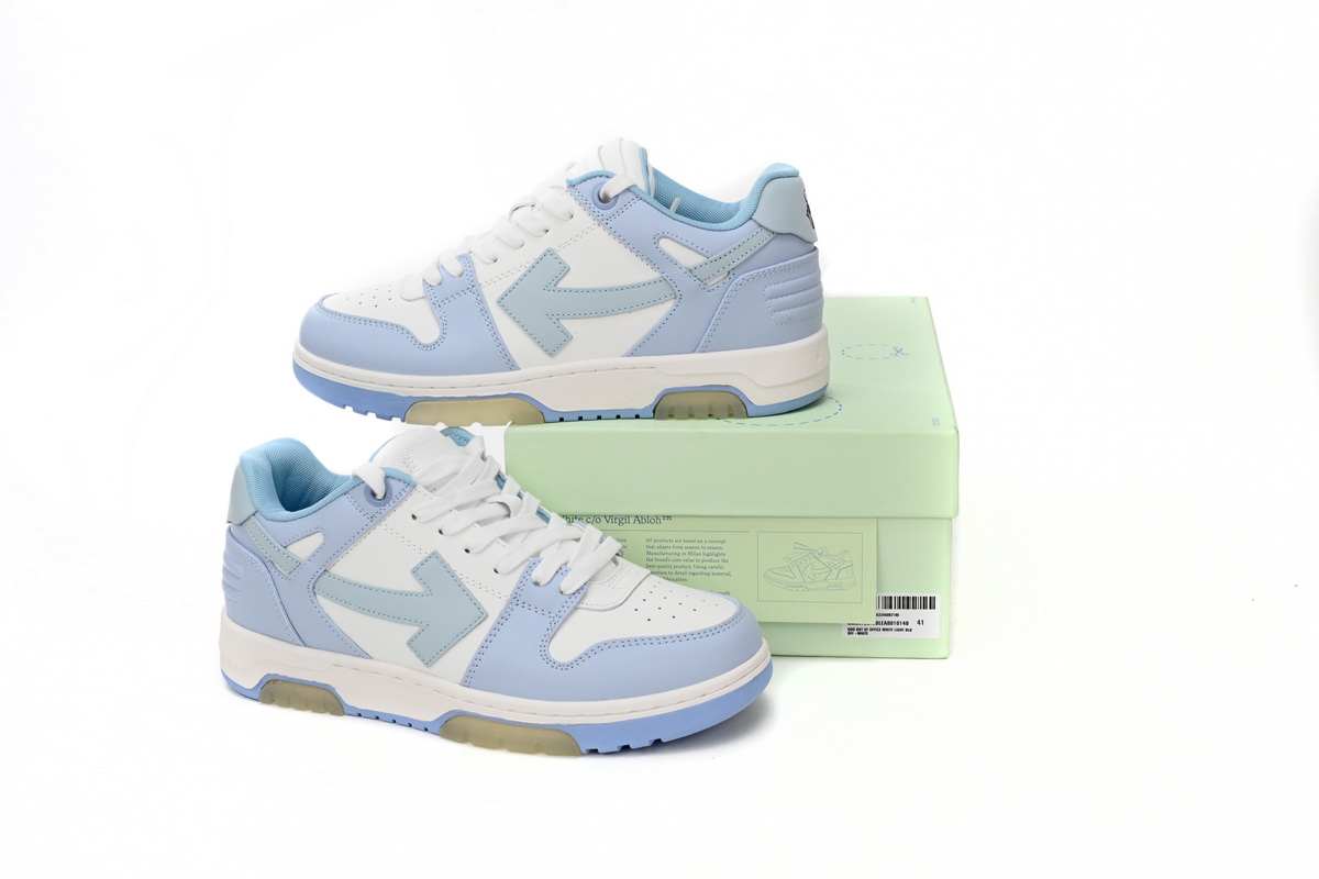 OFF-WHITE Out Of Office Blue Purple White OMIA189 C99LEA00 10140 - Image 2