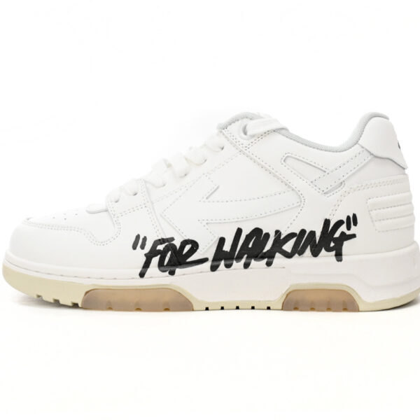 OFF-WHITE Out Of Office OOO Low Tops For Walking White Black OMIA189R21 LEA00 20101