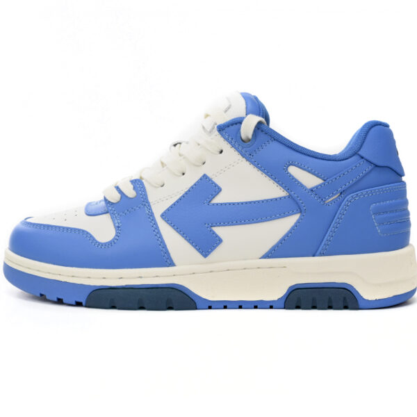 OFF-WHITE Out Of Office OOO Low Tops White Blue OMIA189F22LEA0014501
