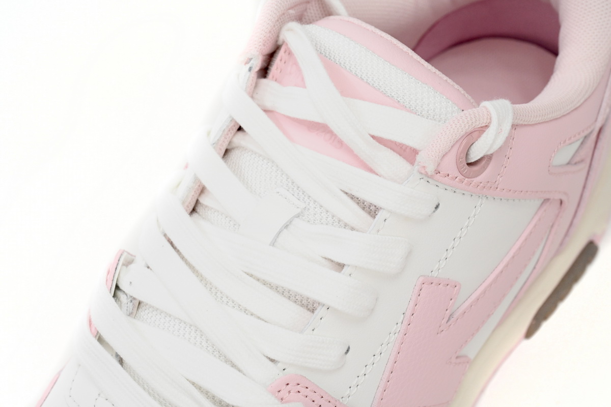 OFF-WHITE Out Of Office OOO Low Tops White Light Pink OWIA259F21LEA0010130 - Image 7