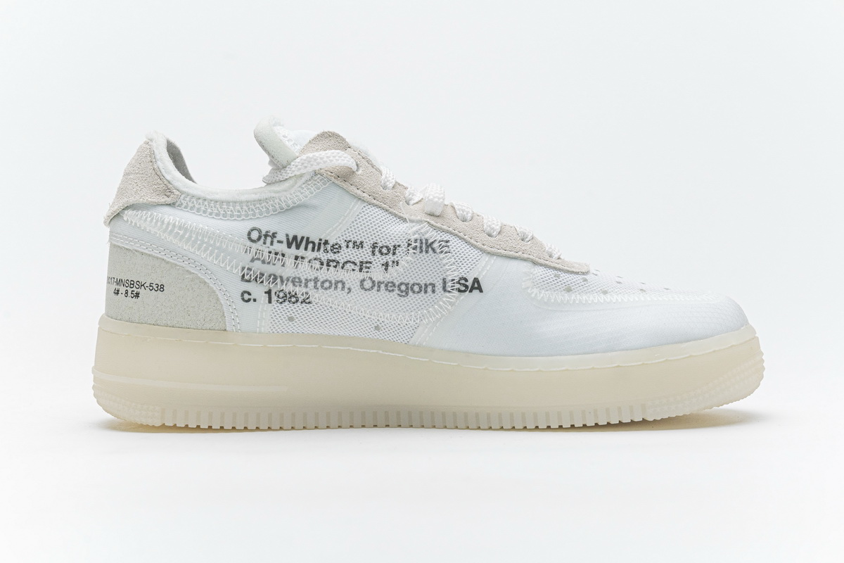 OFF White X Air Force 1 Low White AO4606-100 - Image 5