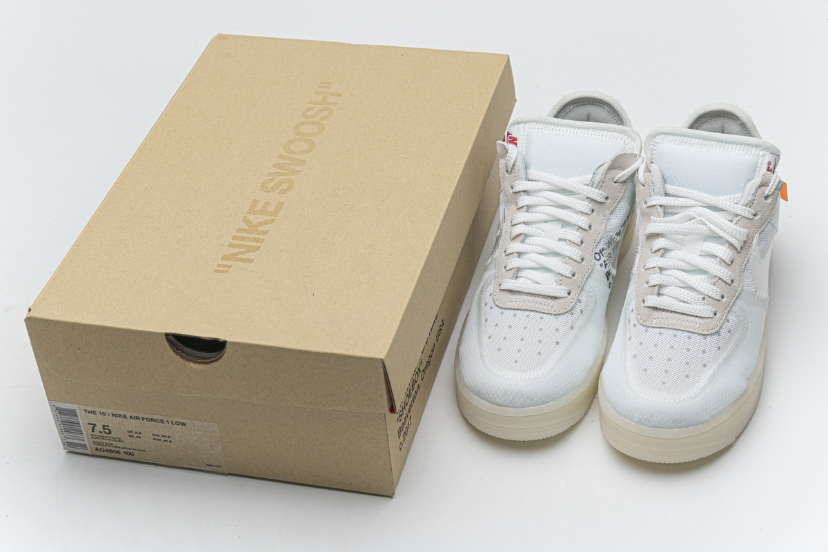 OFF White X Air Force 1 Low White AO4606-100 - Image 2