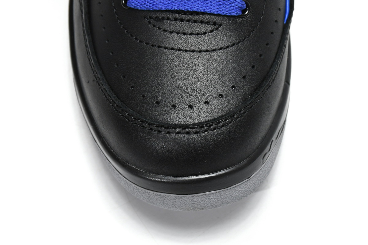 Off White x Air Jordan 2 Retro Low SP Black and Varsity Roy  DJ4375-004 - Image 7