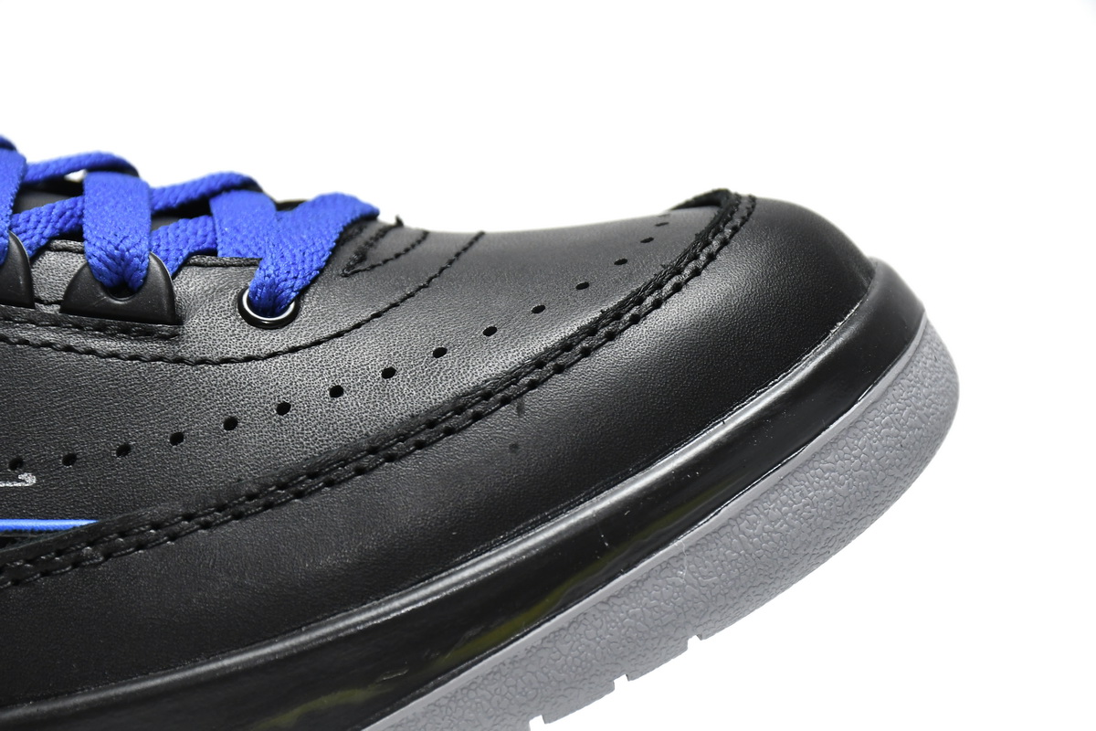 Off White x Air Jordan 2 Retro Low SP Black and Varsity Roy  DJ4375-004 - Image 12