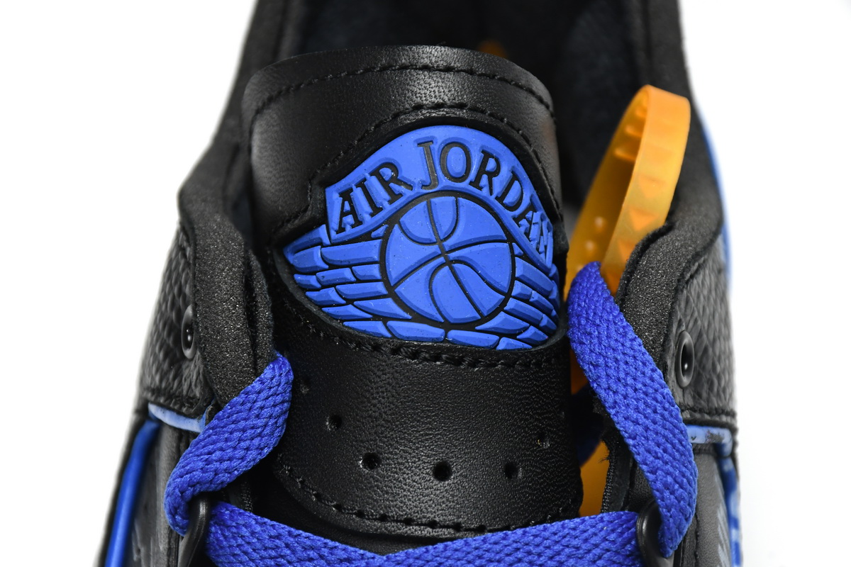 Off White x Air Jordan 2 Retro Low SP Black and Varsity Roy  DJ4375-004 - Image 6