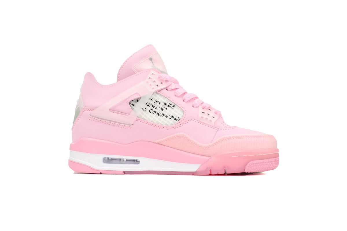 OFF White x Air Jordan 4 Pink Co Branding  CV9388-105 - Image 3