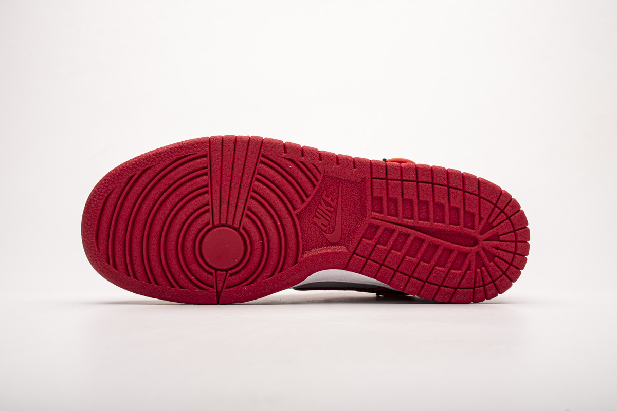 OFF White X Nike Dunk Low University Red CT0856-600 - Image 5