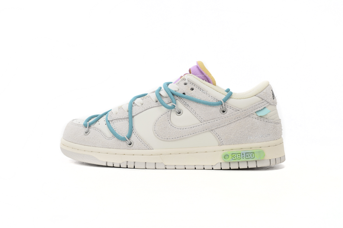 OFF WHITE x Nike Dunk SB Low The 50 NO.36 DJ0950-107 - Image 1