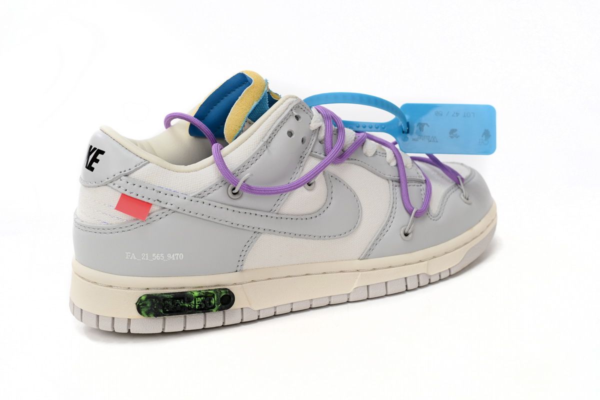 OFF WHITE x Nike Dunk SB Low The 50 NO.47 DM1602-125 - Image 4