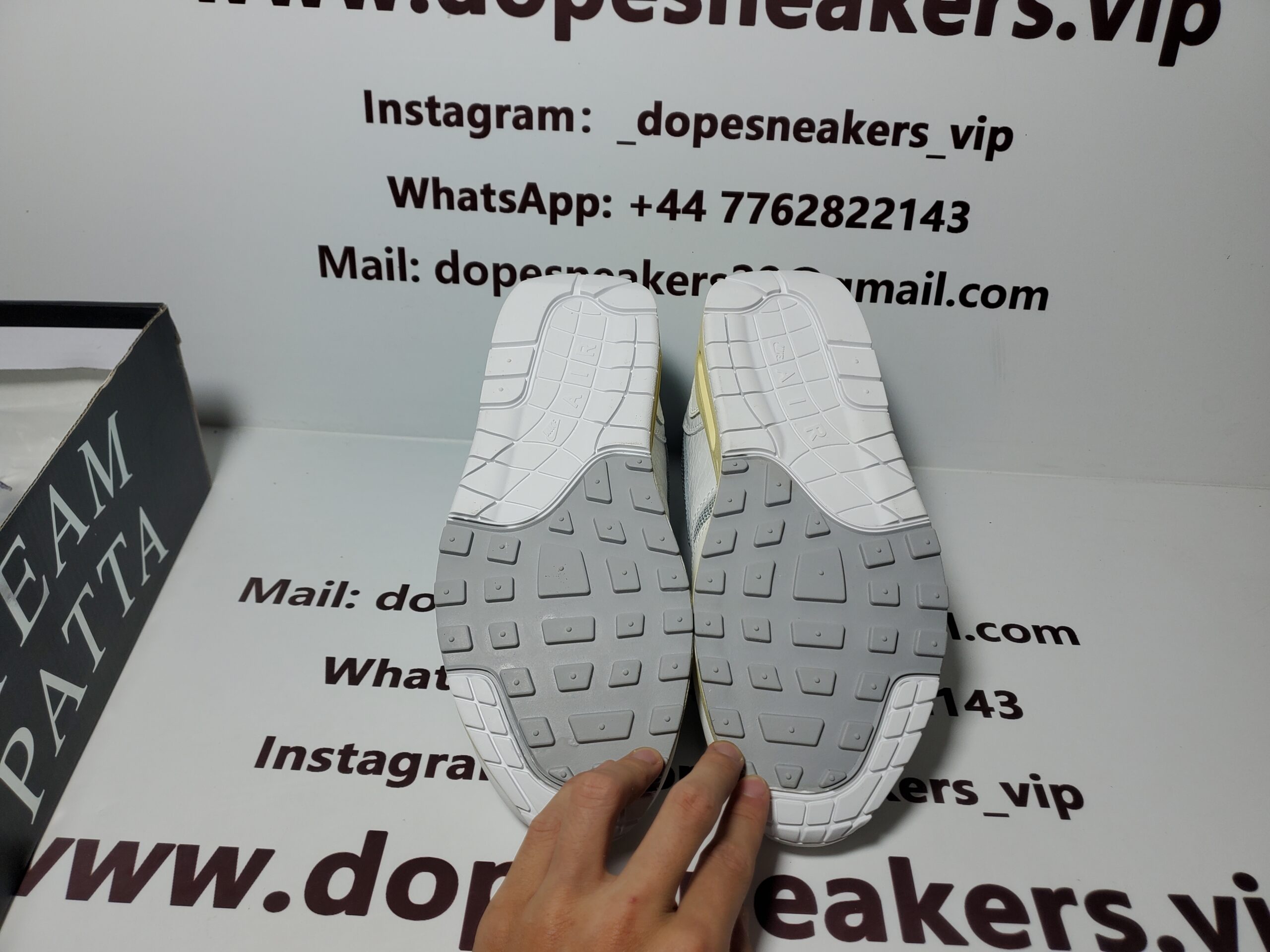 Patta x Nike Fake Air Max 1 white DQ0299-100 - Image 4