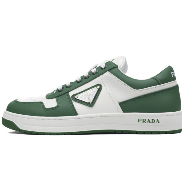 Prada Downtown Low Sneakers White Green