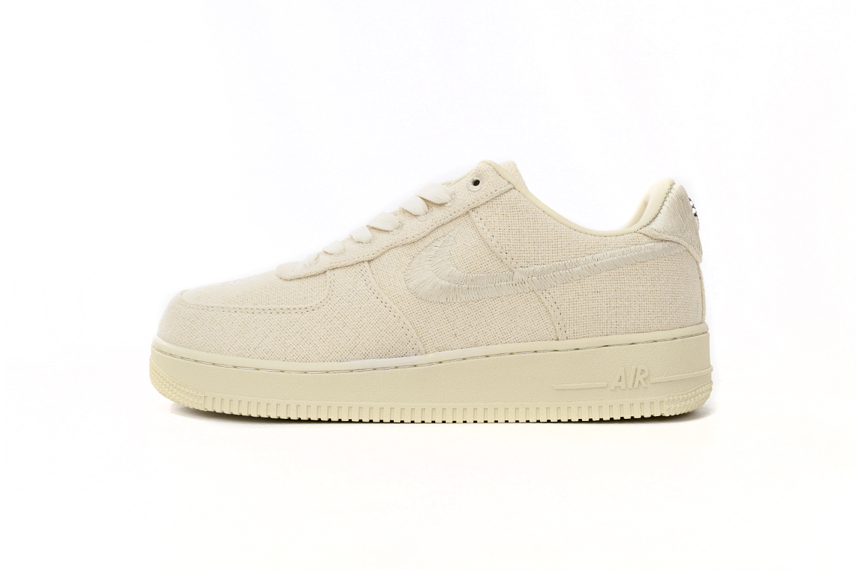 stussy_x_nike_air_force_1_low__fossil_stone__cz9084_200__18E0265B69F16 Stussy x Nike Air Force 1 Low “Fossil Stone” CZ9084-200 - Image 1