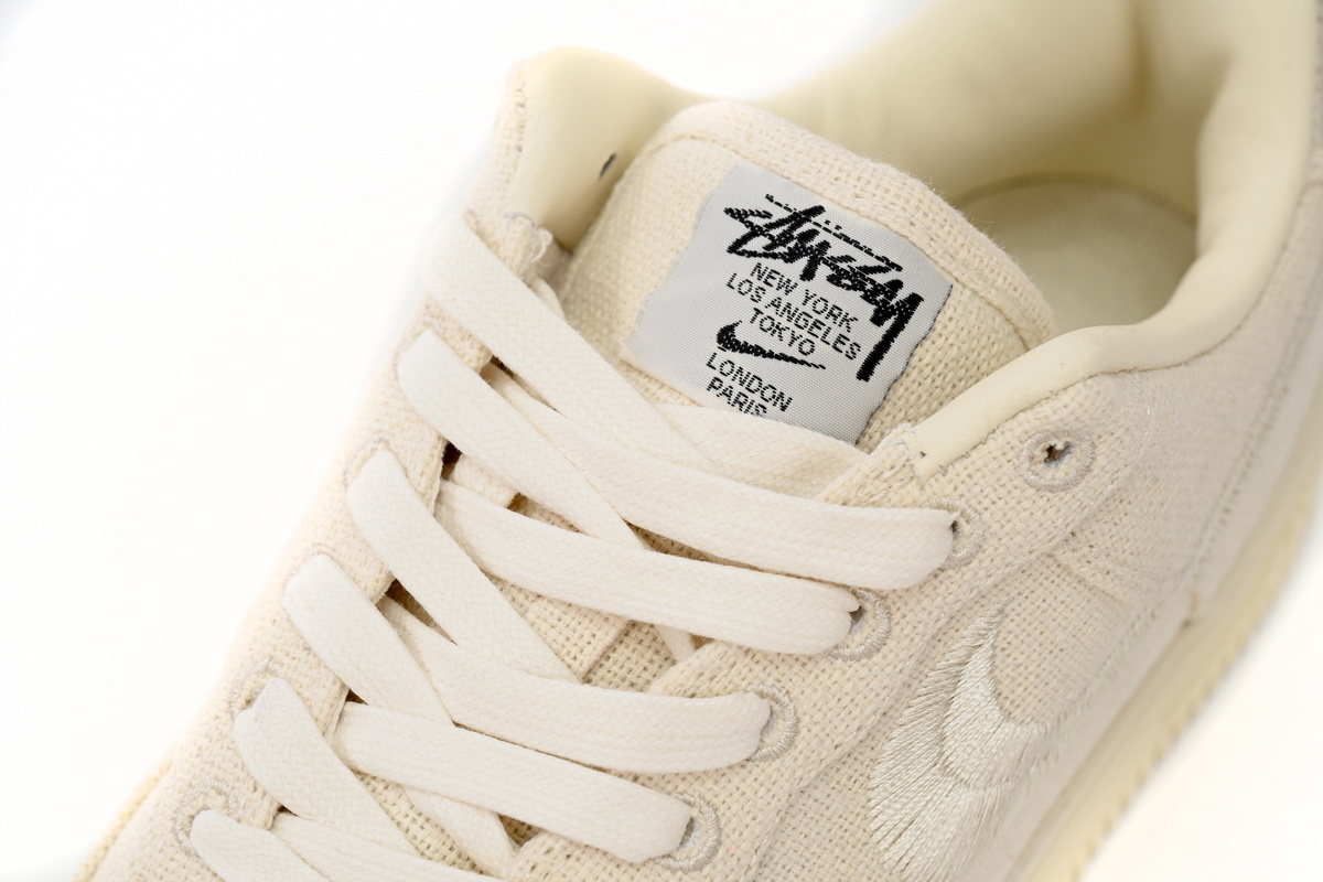 Stussy x Nike Air Force 1 Low “Fossil Stone” CZ9084-200 - Image 7