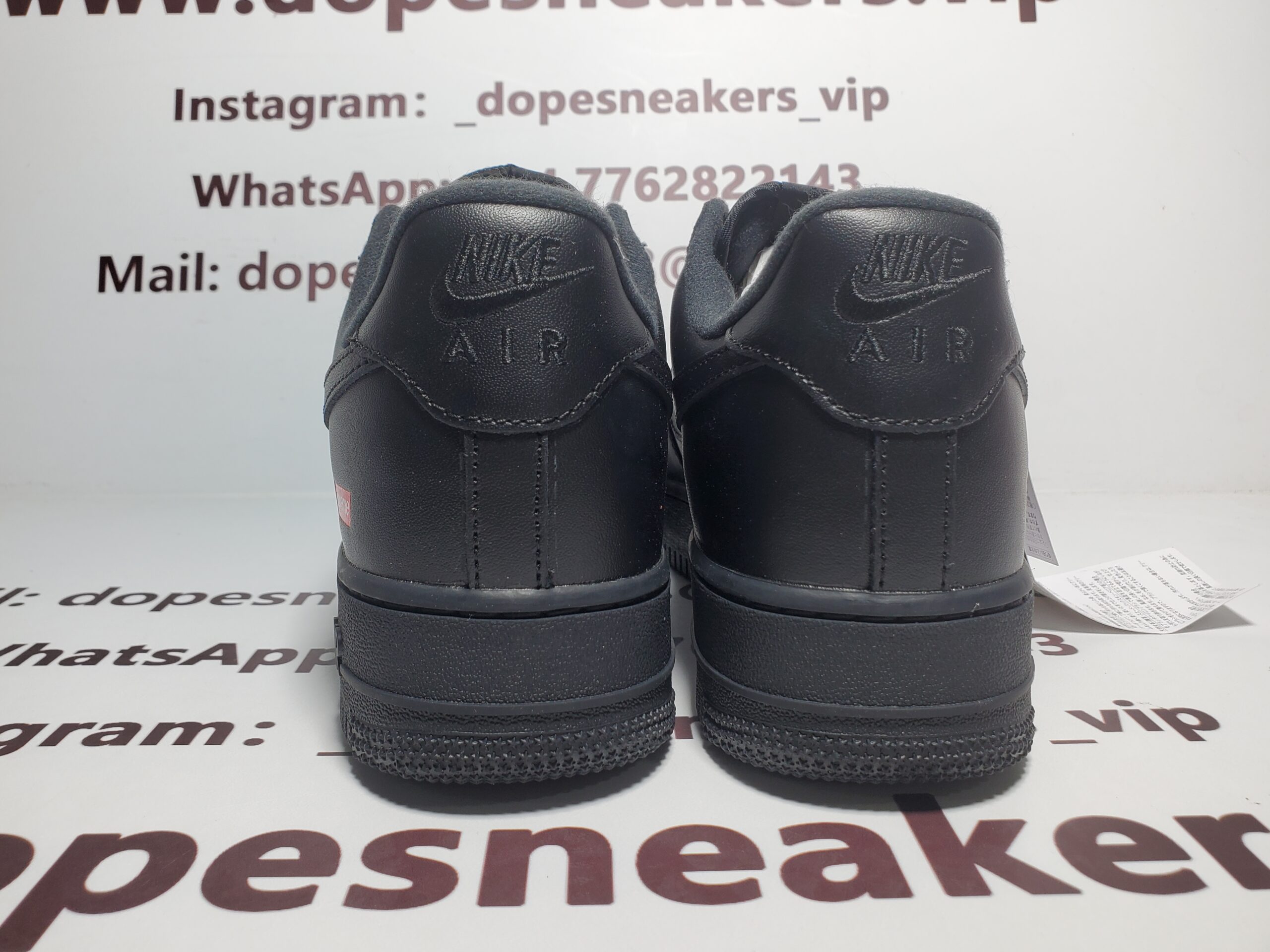 Supreme x Air Force 1 Low Black CU9225-001 - Image 3