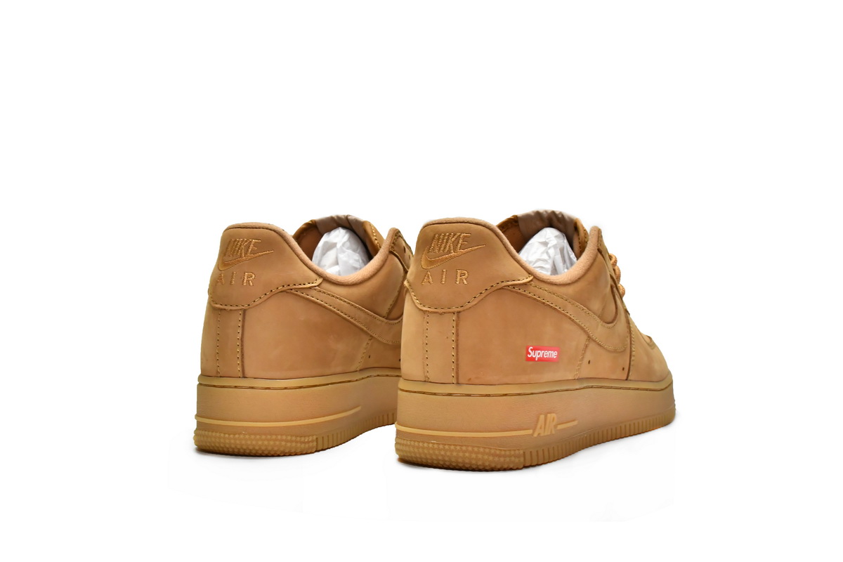 Supreme x Nike Air Force 1 Low Flax DN1555-200 - Image 4