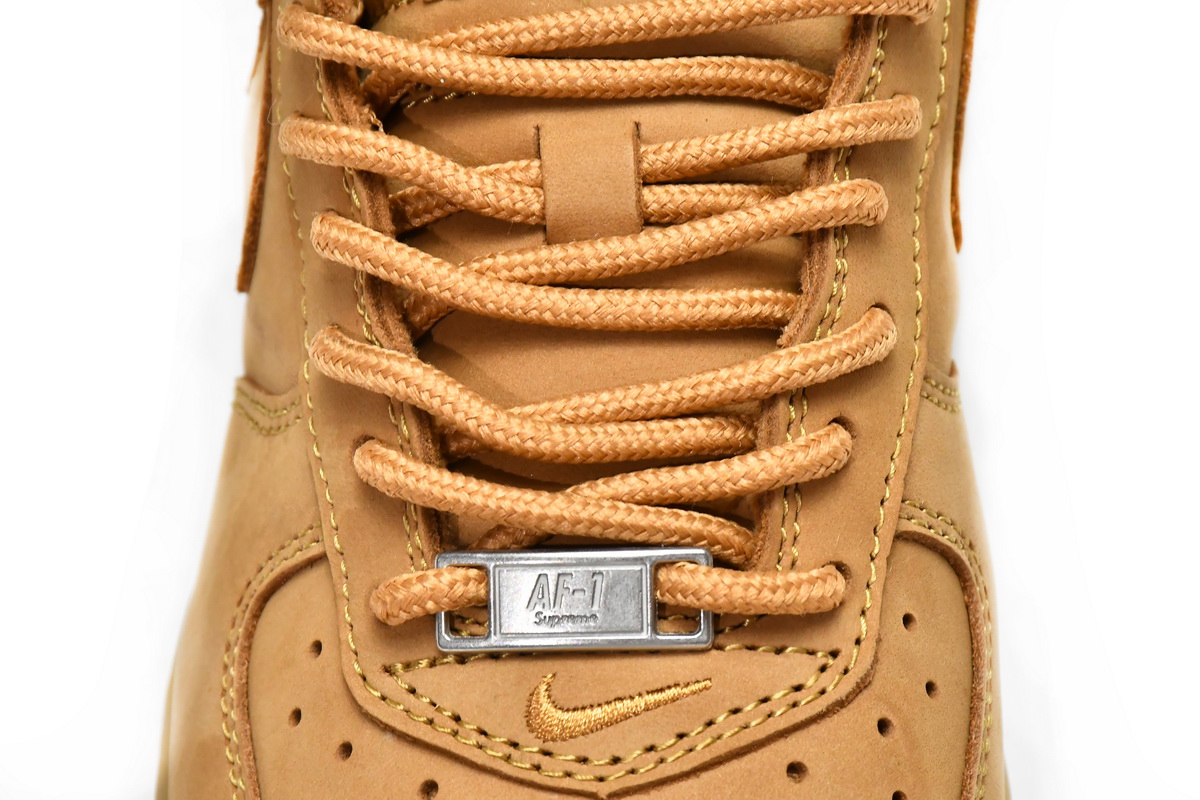 Supreme x Nike Air Force 1 Low Flax DN1555-200 - Image 7