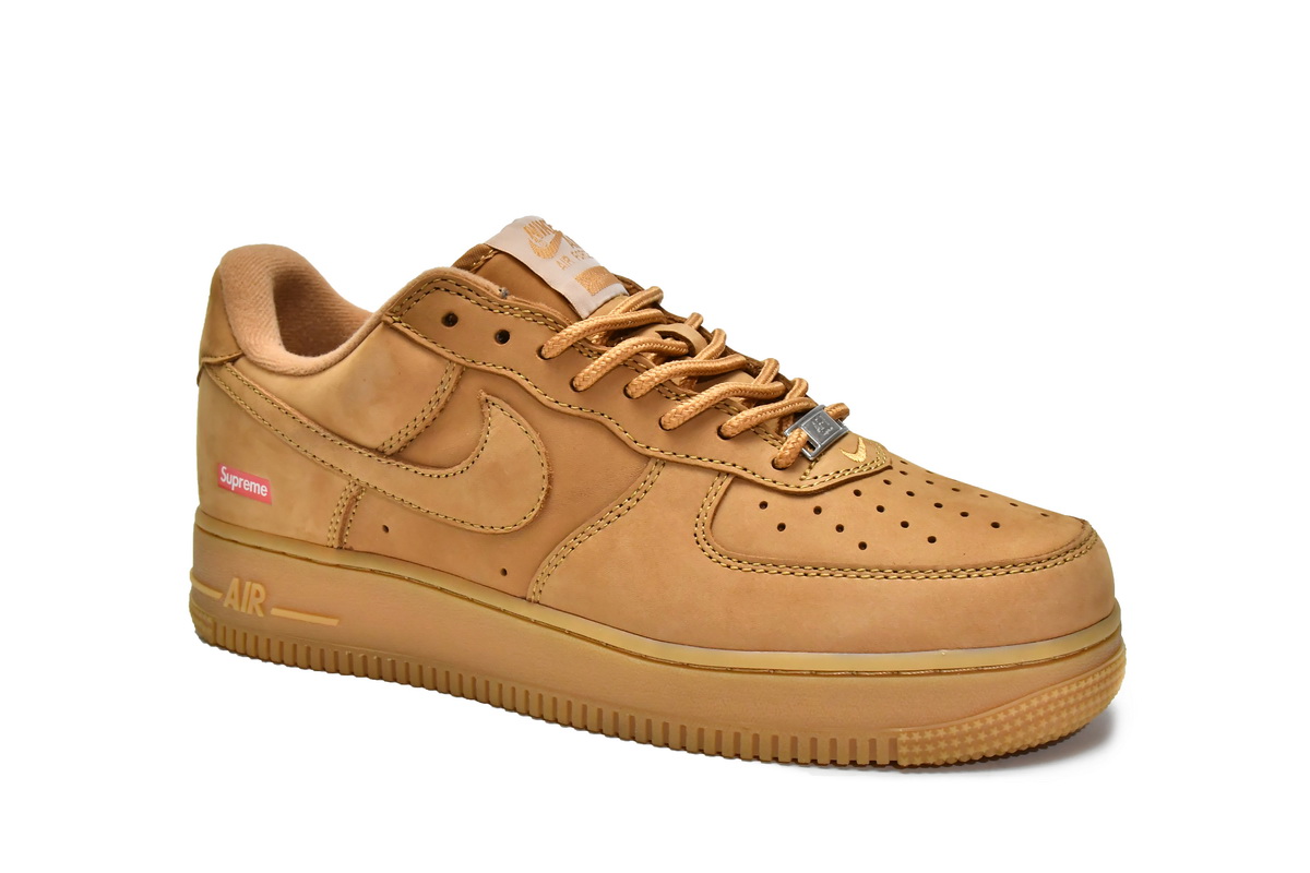 Supreme x Nike Air Force 1 Low Flax DN1555-200 - Image 3